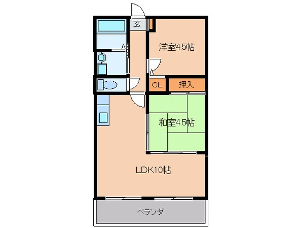 リファレンス箱崎の物件間取画像